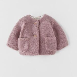 Zara Baby Sherpa Cardigan sz 3-6 mo